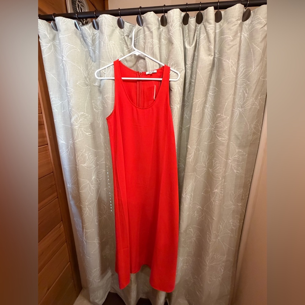 Madewell Red Sleeveless Maxi Dress